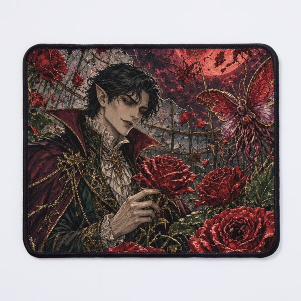 Item preview, Elegant Vampire in a Gothic Night Garden designed and sold by JonelleTshirts.