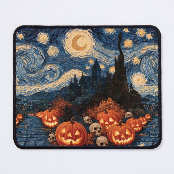Item preview, Van Gogh Inspired Halloween Pattern designed and sold by Derek Gillette.