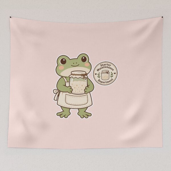 Item preview, Frog Baker Sourdough Starter Department designed and sold by Inkworksbyshery.