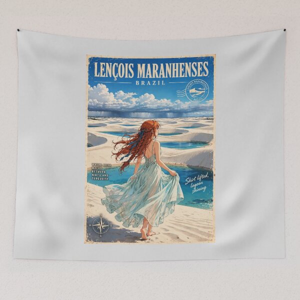 Item preview, Brazil — Lençóis Maranhenses — Where the Desert Meets Blue Water designed and sold by DibujandoPorfa.
