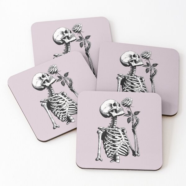 Item preview, Skeleton Portrait Holding Rose Flower designed and sold by Lady-K-.
