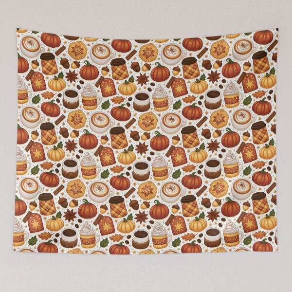 Item preview, Halloween Pumpkin Spiced Mocha Pattern designed and sold by Derek Gillette.