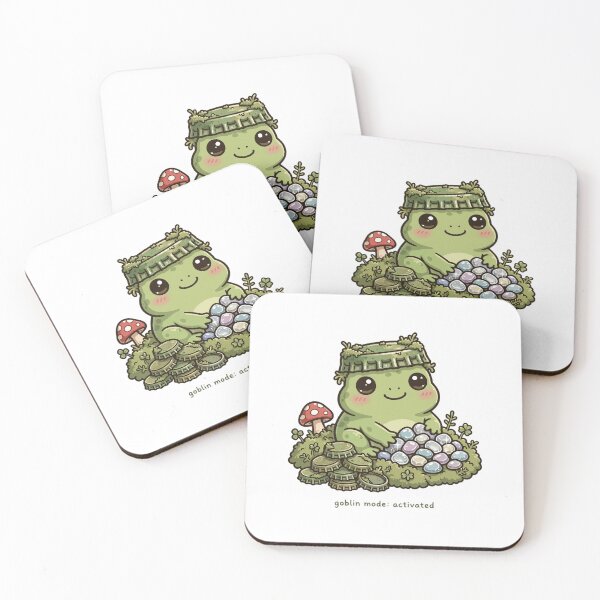 Item preview, Goblin Mode Activated Frog Sticker Goblincore designed and sold by The Oakhaven Archive.