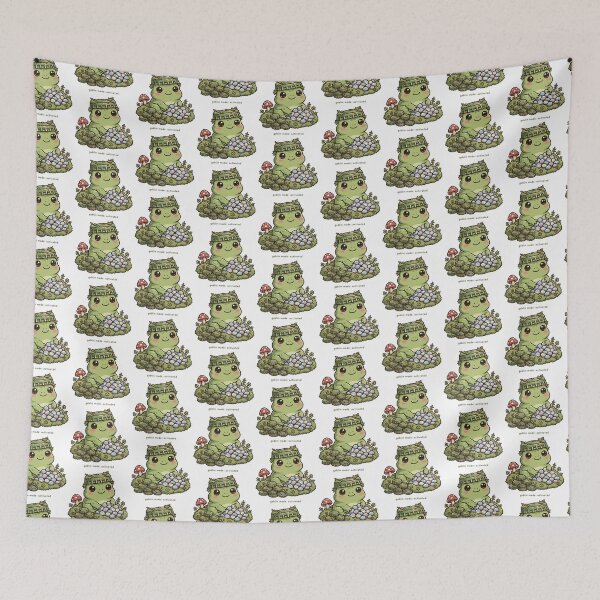 Item preview, Goblin Mode Activated Frog Sticker Goblincore designed and sold by The Oakhaven Archive.