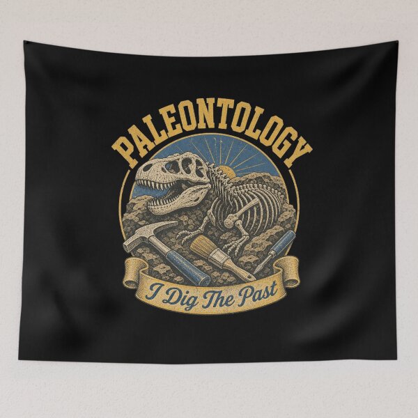 Item preview, Paleontology I Dig The Past Dinosaur Fossil T-Rex Skul designed and sold by jeshands.