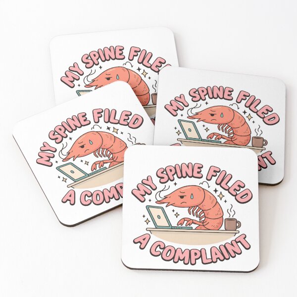 Item preview, Funny Shrimp Bad Posture My Spine Filed A Complaint designed and sold by wingoo22.