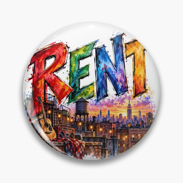 Item preview, RENT the Musical  designed and sold by Lyric Vault - Rock on.