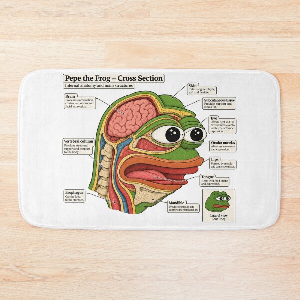 Item preview, Pepe the Frog (Cross Section) designed and sold by MEMERY MUSEUM.