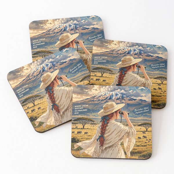 Item preview, Kenya — Amboseli — Watching Kilimanjaro Rise designed and sold by DibujandoPorfa.