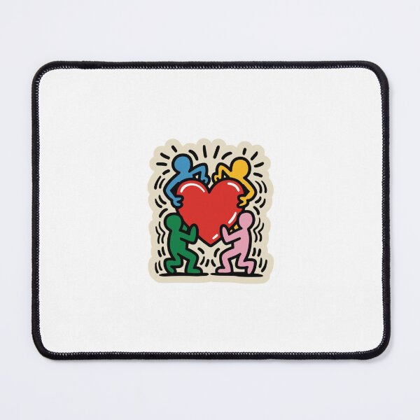 Item preview, Love Together – Colorful Kawaii Characters & Red Heart Sticker designed and sold by elwinadonburg.