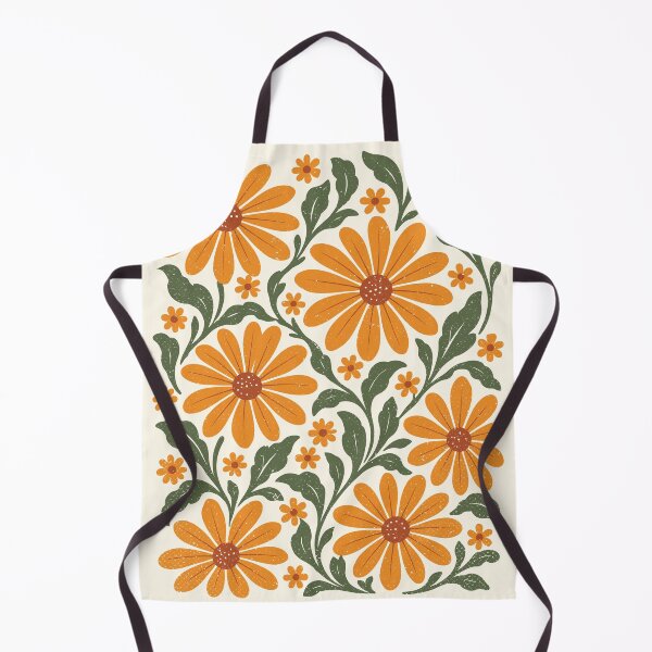 Item preview, Orange Daisies Retro Boho Flowers Floral Botanical  designed and sold by Y-Vibes.