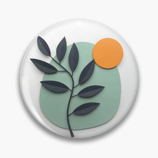Item preview, Minimalist Leaf and Sun Design designed and sold by Vicky Brago-Mitchell®.