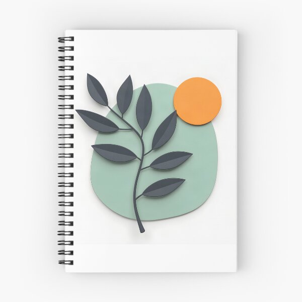 Item preview, Minimalist Leaf and Sun Design designed and sold by Vicky Brago-Mitchell®.
