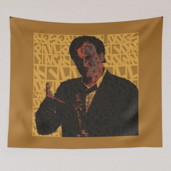 Item preview, Quentin Tarantino Fan Pop-Art Portrait (interference version) designed and sold by Cathedral of Curiosity.