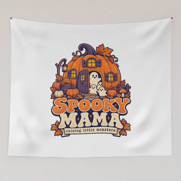 Item preview, Spooky Mama Pumpkin House designed and sold by LuveraxArt.