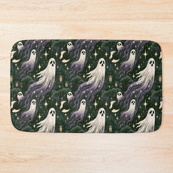 Item preview, Purple Whisp Ghosts of Halloween Pattern designed and sold by Derek Gillette.