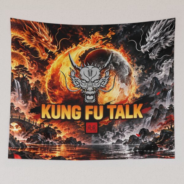 Item preview, Kung Fu Talk Fire and Shadow Dragon Martial Arts designed and sold by Fei Long Design Hub.