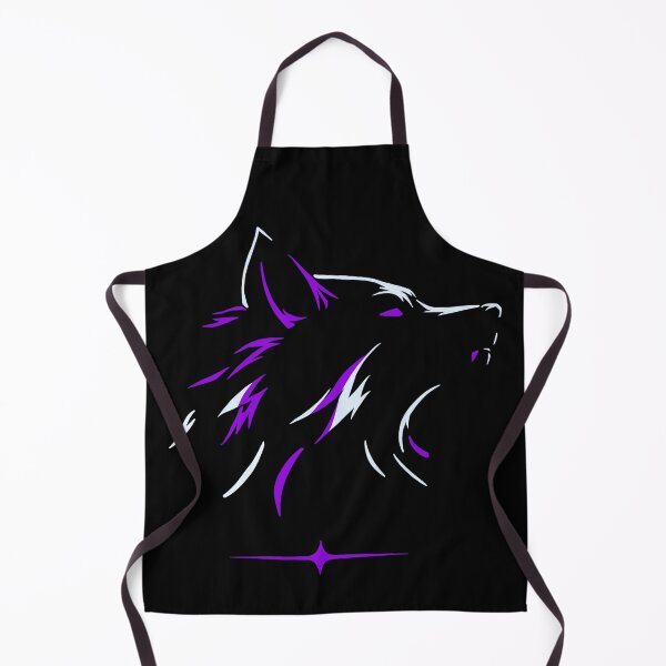 Item preview, Minimalist Purple Neon Wolf Silhouette Art designed and sold by AlyronArts.
