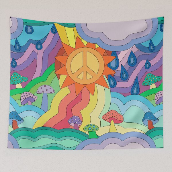 Item preview, Psychedelic Hidden Hills designed and sold by YesterdayColl.