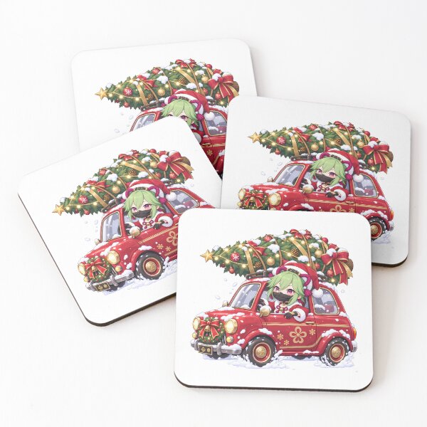 Item preview, Kuki Shinobu Genshin Impact Christmas Car Tree designed and sold by mildaclairmo.