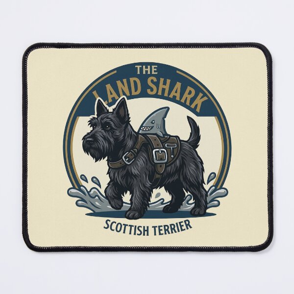 Item preview, The Land Shark – Scottish Terrier Edition designed and sold by Vin Zzep.