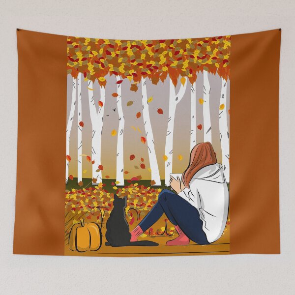Item preview, AUTUMN AND HOT COCOA ON THE PORCH designed and sold by Tammera.