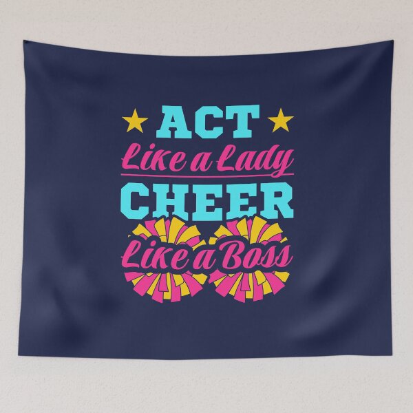 Item preview, Act Like a Lady Cheer Like a Boss designed and sold by jaygo.