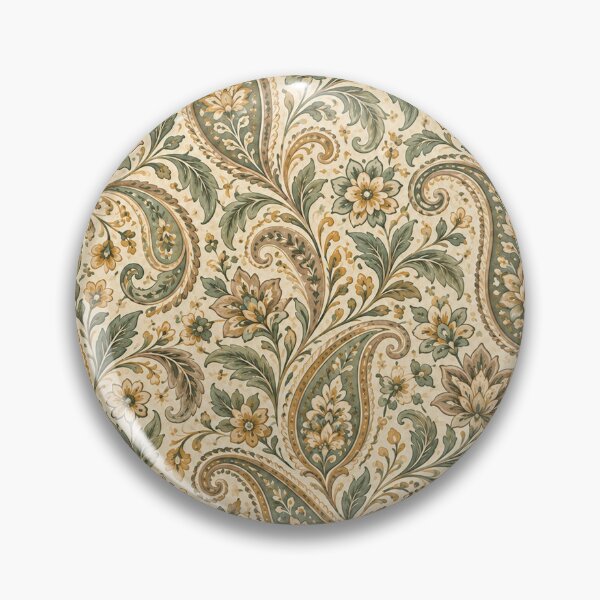 Item preview, Sage Beige Paisley – Vintage Ornamental Boho Pattern designed and sold by Apex Designs.