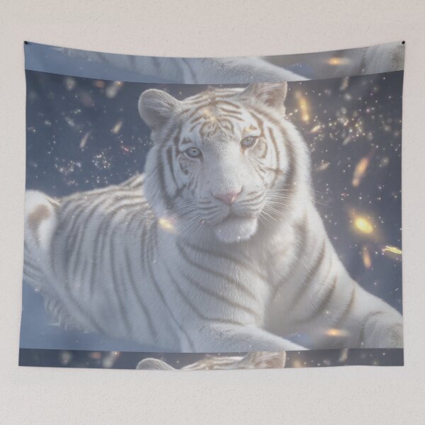 Item preview, Celestial Guardian – White Tiger Dreamscape designed and sold by TreatLLC.
