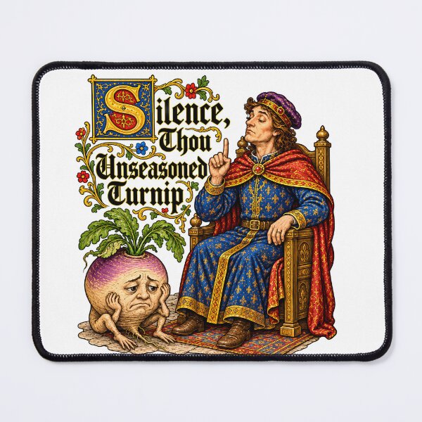 Item preview, Silence Thou Unseasoned Turnip designed and sold by aistrokeofart.