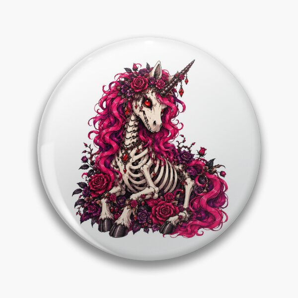 Item preview, Gothic Skeleton Unicorn Dark Fantasy designed and sold by B-KaneDesigns.