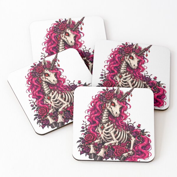 Item preview, Gothic Skeleton Unicorn Dark Fantasy designed and sold by B-KaneDesigns.