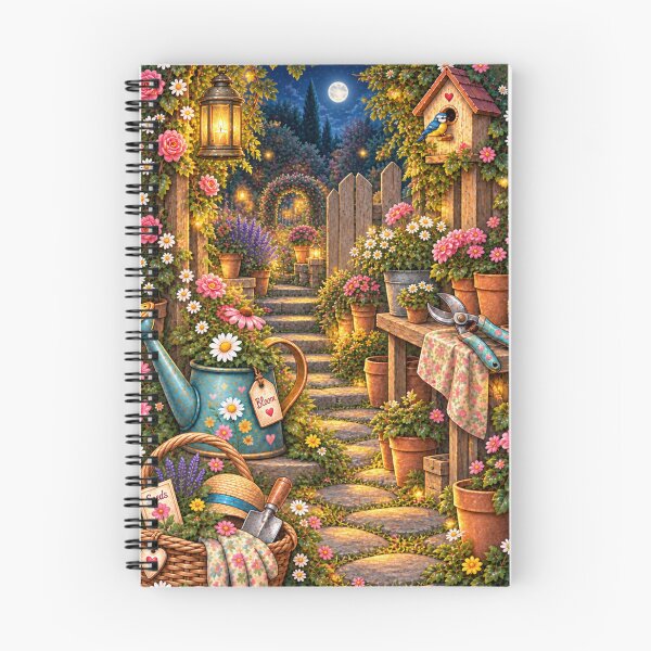 Item preview, Vintage and Charming Moonlit Garden designed and sold by JessouArt.