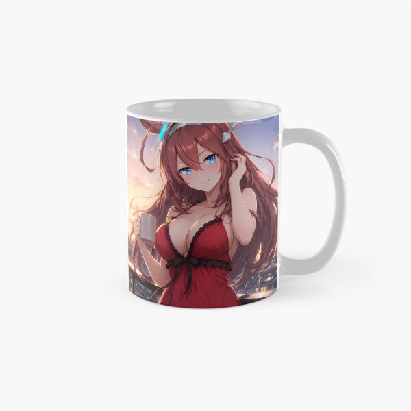 Item preview, Mihono Bourbon Uma Musume Sunset Balcony Coffee designed and sold by mildaclairmo.