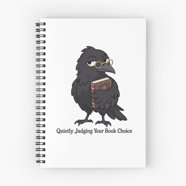 Item preview, Crow Librarian Judging Book Choice designed and sold by Inkworksbyshery.