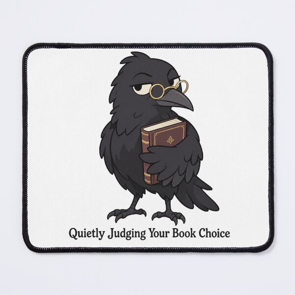 Item preview, Crow Librarian Judging Book Choice designed and sold by Inkworksbyshery.