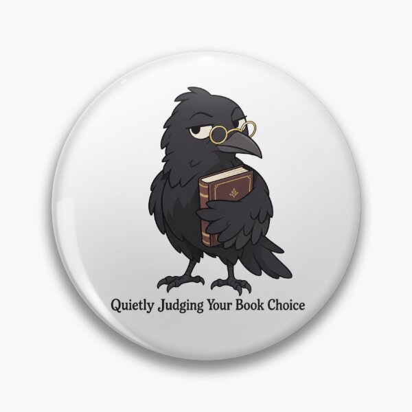 Item preview, Crow Librarian Judging Book Choice designed and sold by Inkworksbyshery.