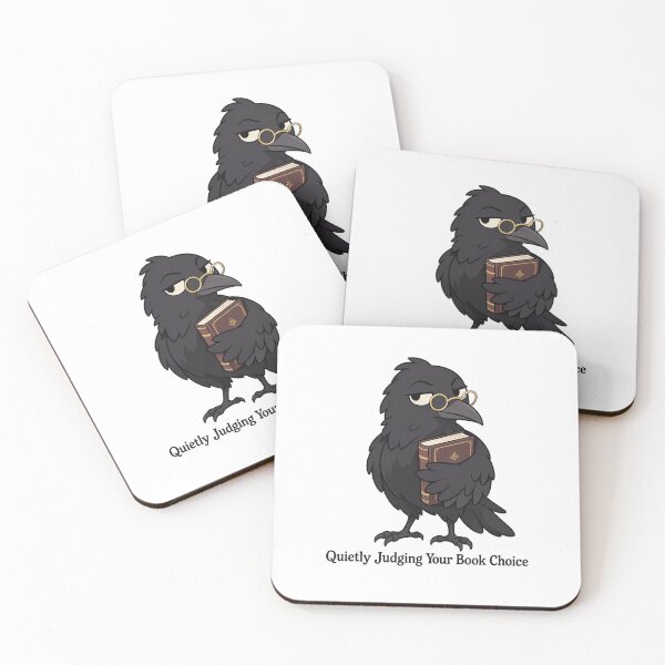 Item preview, Crow Librarian Judging Book Choice designed and sold by Inkworksbyshery.