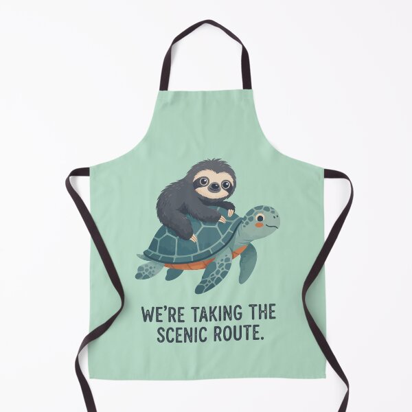 Item preview, Cute Sloth Riding Sea Turtle designed and sold by Amir Faysal.