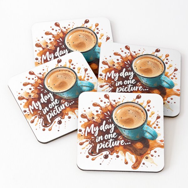Item preview, My Day in One Picture – Neurodivergent Coffee Chaos designed and sold by CollectionsJEm.