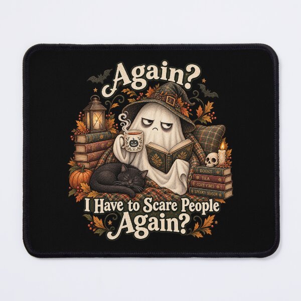 Item preview, Again? I Have to Scare People Again? – Funny Ghost designed and sold by Scarlett-Goods.