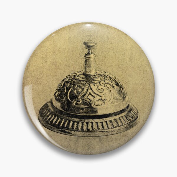 Item preview, Ornate Antique Brass Call Bell Yellow designed and sold by Ghoul Enterprises.