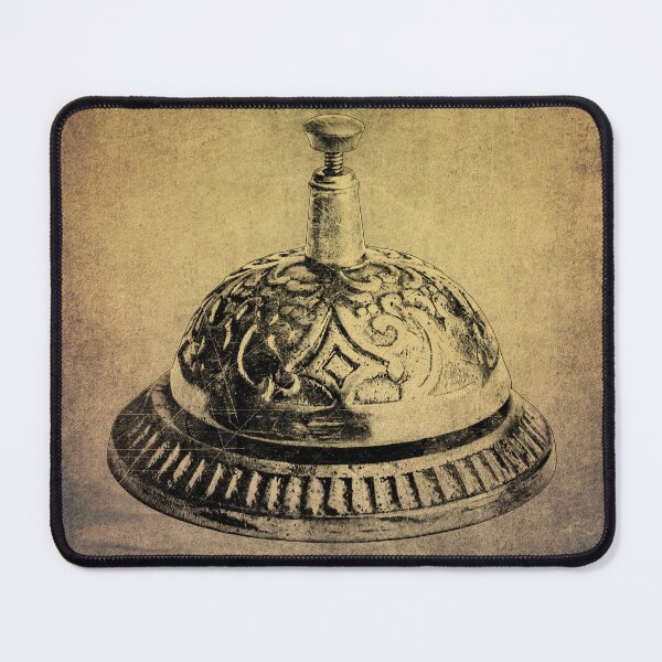 Item preview, Ornate Antique Brass Call Bell Yellow designed and sold by Ghoul Enterprises.