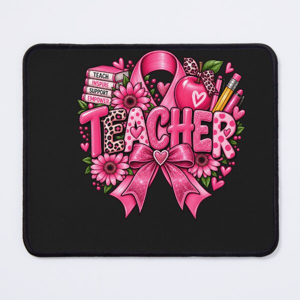 Item preview, TEACHER BREAST CANCER AWERNESS SHIRT designed and sold by Lozarux.