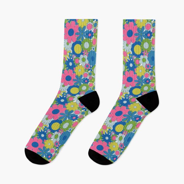 Item preview, Funky Daisy Floral in Neon designed and sold by YesterdayColl.