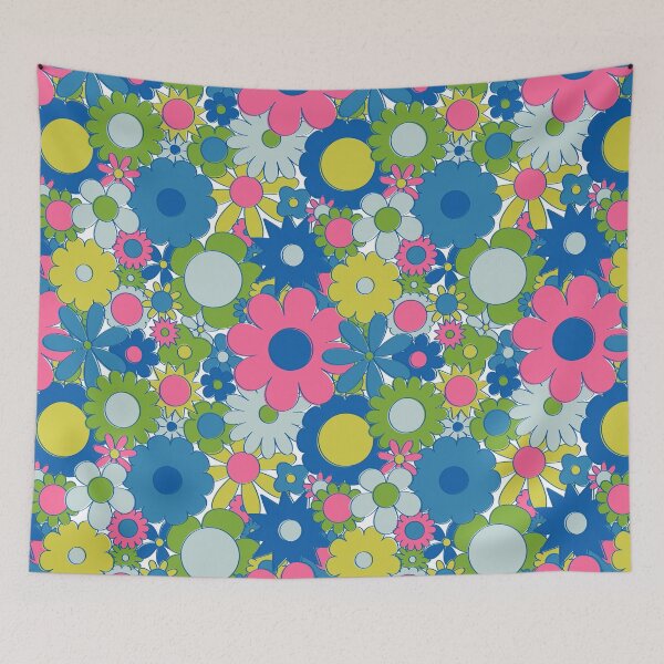 Item preview, Funky Daisy Floral in Neon designed and sold by YesterdayColl.