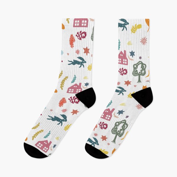Item preview, Magical Woodland Night - Cute Forest Animals & Folk Pattern designed and sold by Qualali Studio.