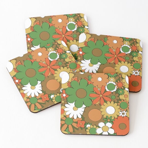 Item preview, Funky Daisy Floral in Harvest designed and sold by YesterdayColl.