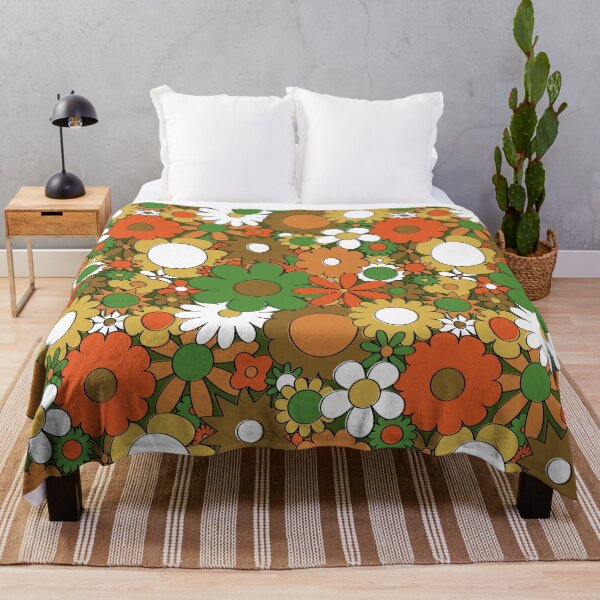 Item preview, Funky Daisy Floral in Harvest designed and sold by YesterdayColl.