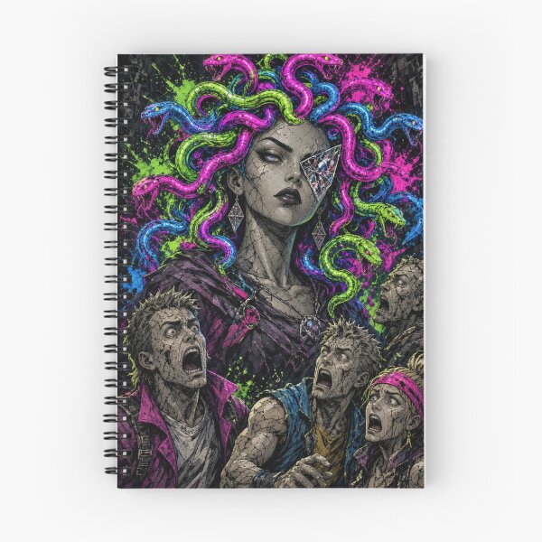 Item preview, Neon Medusa Greek Mythology Cyberpunk designed and sold by JonelleTshirts.